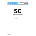 SHURE SC WIRELESS SYSTEM Manual de Usuario