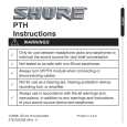 SHURE PTH Manual de Usuario